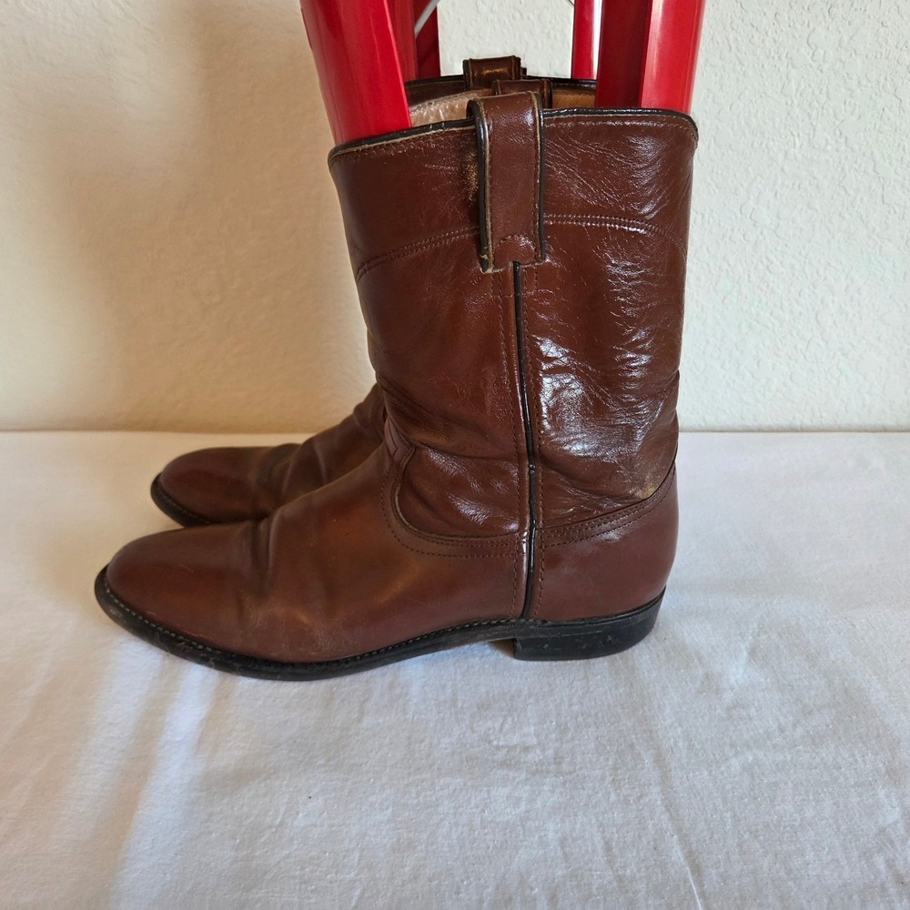 Vintage Imperial Biltrite Brown Leather Cowboy Western Boots MensSZ 11 Round Toe